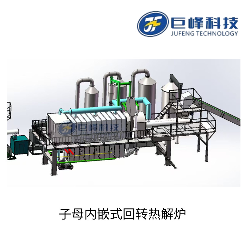 子母内嵌式无氧裂解炉